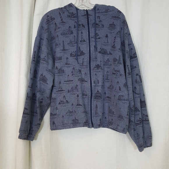 art Unlimited Jackets & Blazers - Art Unlimited light house zip hoodie jackets